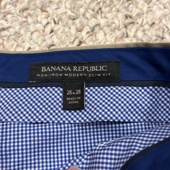 Banana Republic Non-Iron Modern Slim Fit Men's Sz 28x28 Casual - Picture 2 of 6